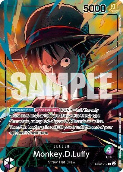 Monkey.D.Luffy (Official Playmat Limited Edition Vol.5) #eb2-010 – One Piece Promotion Cards