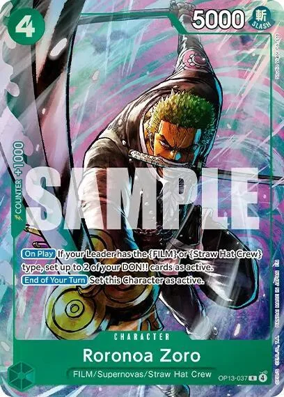 Roronoa Zoro (Premium Card Collection -Best Selection Vol. 6-) #op13-037 – One Piece Promotion Cards