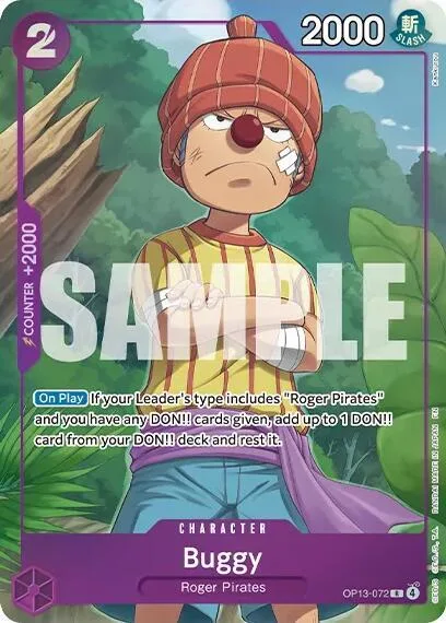 Buggy (Premium Card Collection -Best Selection Vol. 6-) #op13-072 – One Piece Promotion Cards
