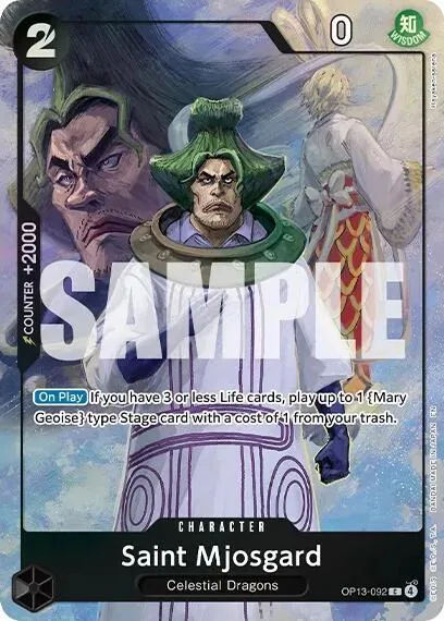 Saint Mjosgard (Premium Card Collection -Best Selection Vol. 6-) #op13-092 – One Piece Promotion Cards