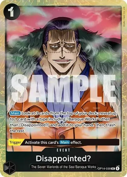 Disappointed? (Premium Card Collection -Best Selection Vol. 6-) #op14-099 – One Piece Promotion Cards