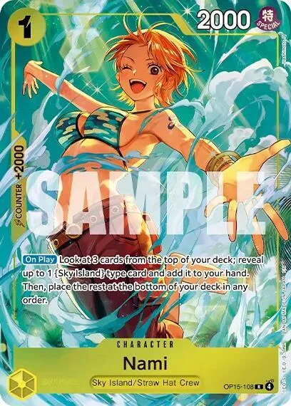 Nami (Premium Card Collection -Best Selection Vol. 6-) #op15-108 – One Piece Promotion Cards
