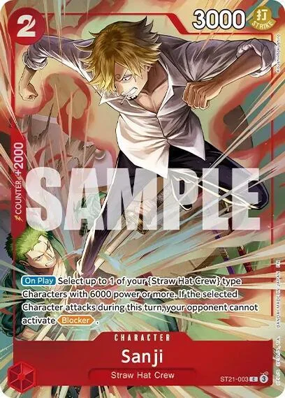 Sanji (Premium Card Collection -Best Selection Vol. 6-) #st21-003 – One Piece Promotion Cards