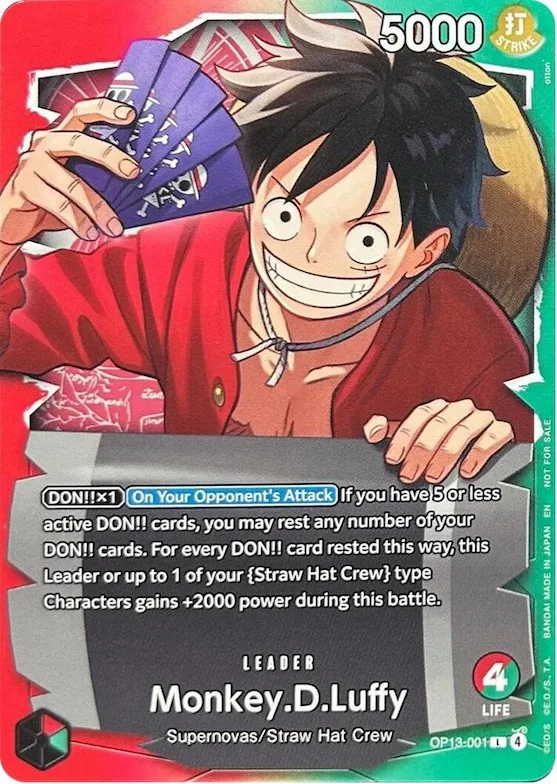 Monkey.D.Luffy - OP13-001 (Ichiban Kuji Exclusive) #op13-001 – One Piece Promotion Cards