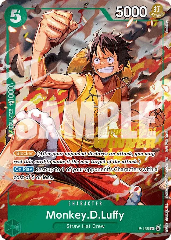 Monkey.D.Luffy (OP16 Release Event Winner) #p-135 – One Piece Promotion Cards