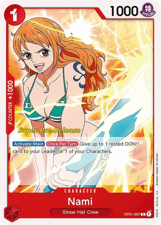 Nami st1-007 – ST01 – Super Pre-Release Starter Deck 1: Straw Hat Crew