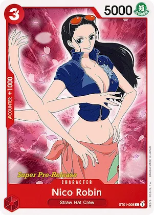 Nico Robin #st1-008 – Super Pre-Release Starter Deck 1: Straw Hat Crew