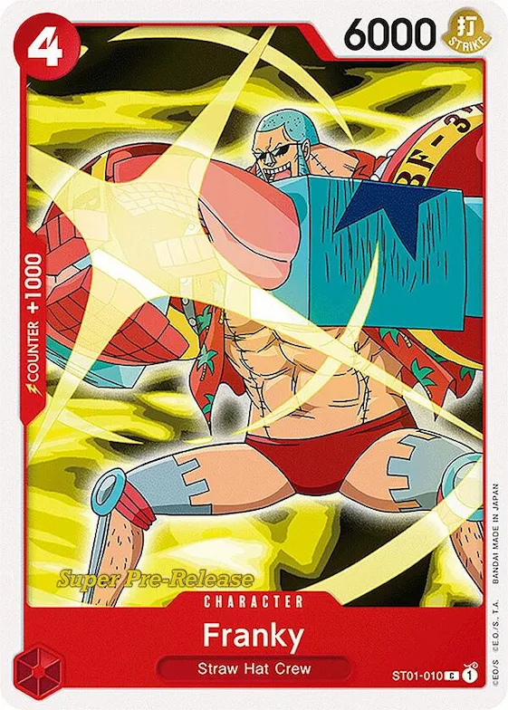 Franky #st1-010 – Super Pre-Release Starter Deck 1: Straw Hat Crew
