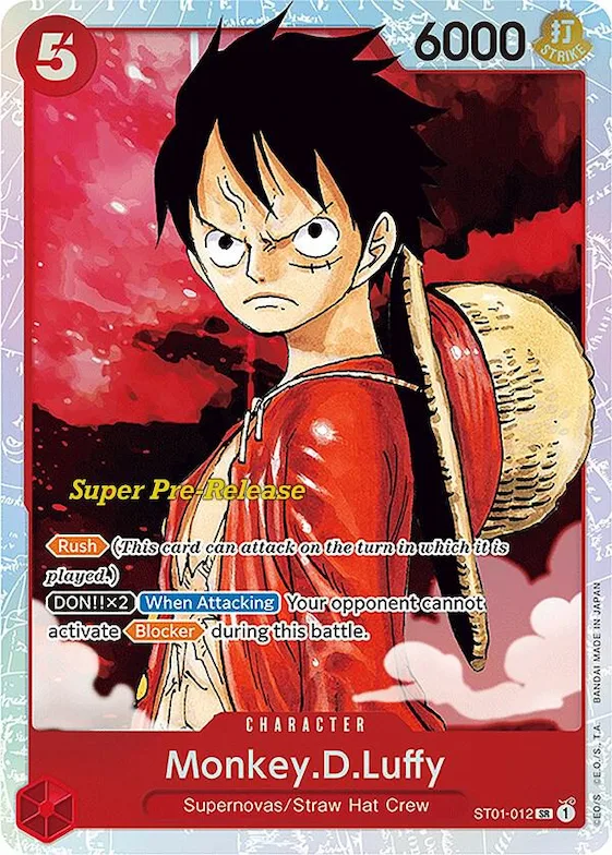 Monkey.D.Luffy (012) #st1-012 – Super Pre-Release Starter Deck 1: Straw Hat Crew