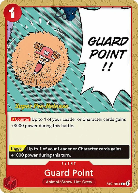 Guard Point #st1-014 – Super Pre-Release Starter Deck 1: Straw Hat Crew