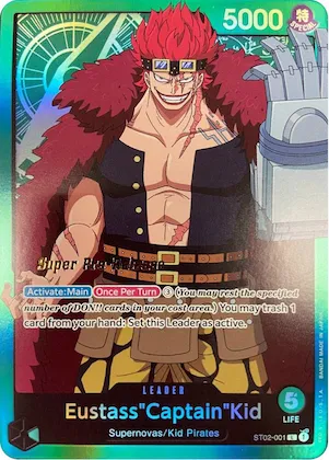 Eustass"Captain"Kid (001) #st2-001 – Super Pre-Release Starter Deck 2: Worst Generation