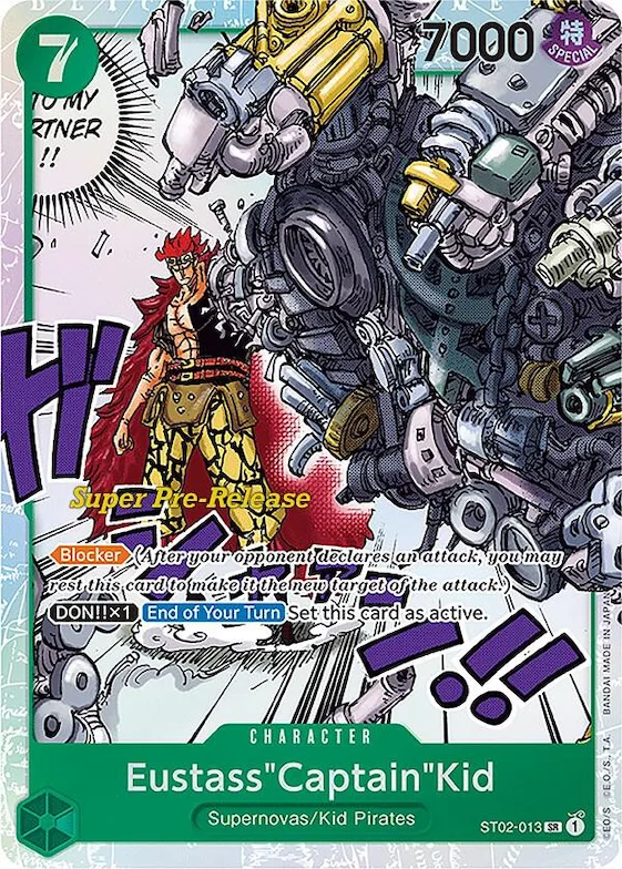 Eustass"Captain"Kid (013) #st2-013 – Super Pre-Release Starter Deck 2: Worst Generation