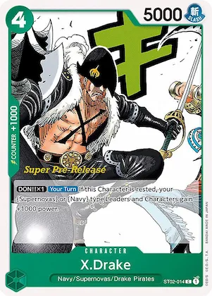 X.Drake st2-014 – ST02 – Super Pre-Release Starter Deck 2: Worst Generation