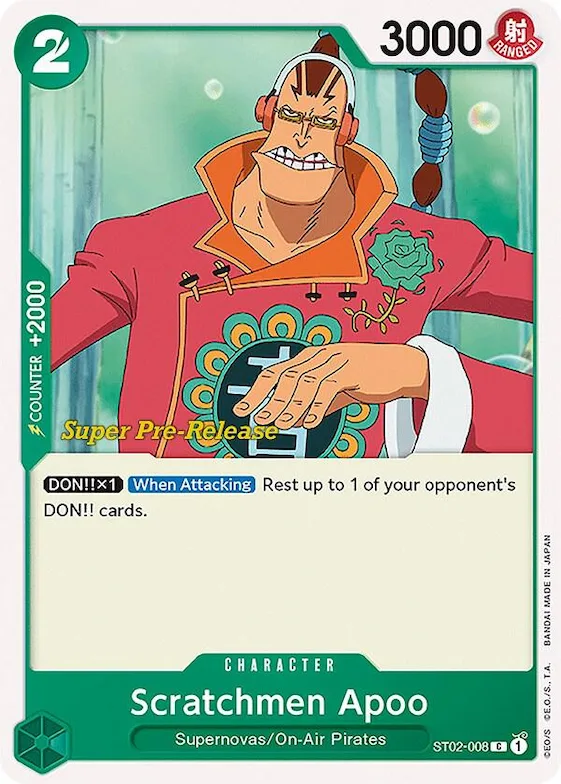 Scratchmen Apoo #st2-008 – Super Pre-Release Starter Deck 2: Worst Generation
