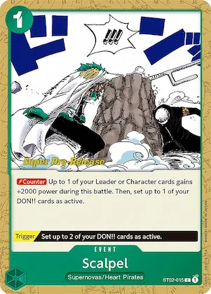 Scalpel #st2-015 – Super Pre-Release Starter Deck 2: Worst Generation