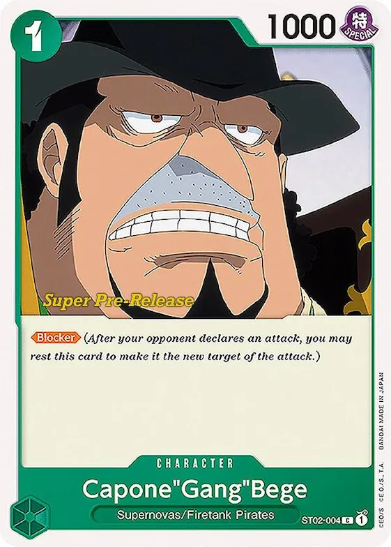 Capone"Gang"Bege #st2-004 – Super Pre-Release Starter Deck 2: Worst Generation