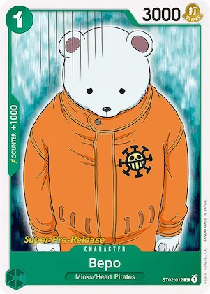Bepo st2-012 – ST02 – Super Pre-Release Starter Deck 2: Worst Generation