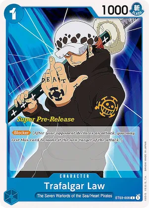 Trafalgar Law #st3-008 – Super Pre-Release Starter Deck 3: The Seven Warlords of the Sea