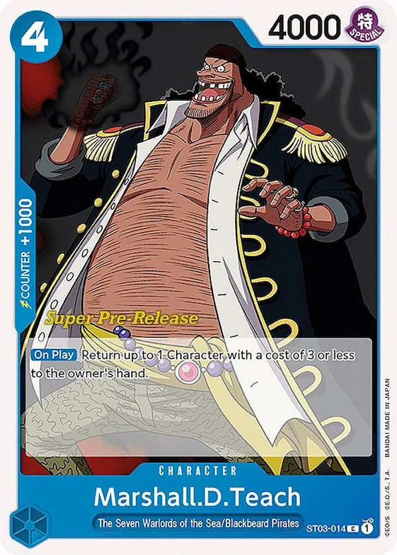 Marshall.D.Teach #st3-014 – Super Pre-Release Starter Deck 3: The Seven Warlords of the Sea