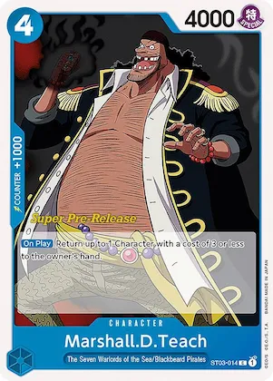 Marshall.D.Teach st3-014 – ST03 – Super Pre-Release Starter Deck 3: The Seven Warlords of the Sea