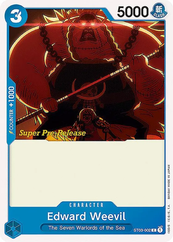 Edward Weeble st3-002 – ST03 – Super Pre-Release Starter Deck 3: The Seven Warlords of the Sea