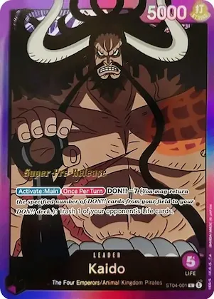 Kaido (001) #st4-001 – Super Pre-Release Starter Deck 4: Animal Kingdom Pirates