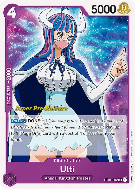 Ulti #st4-002 – Super Pre-Release Starter Deck 4: Animal Kingdom Pirates