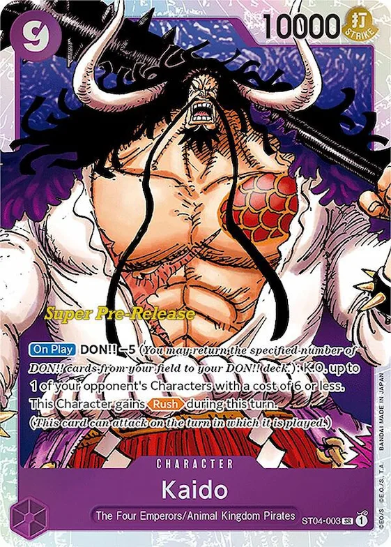 Kaido (003) #st4-003 – Super Pre-Release Starter Deck 4: Animal Kingdom Pirates
