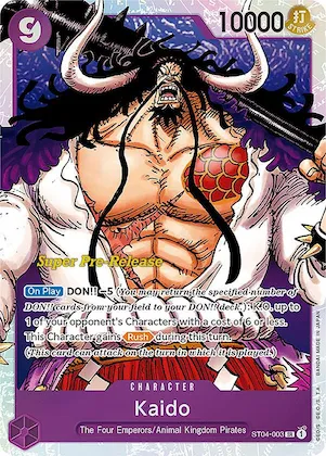 Kaido (003) st4-003 – ST04 – Super Pre-Release Starter Deck 4: Animal Kingdom Pirates
