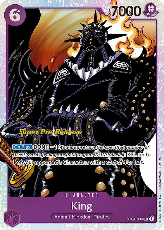King #st4-004 – Super Pre-Release Starter Deck 4: Animal Kingdom Pirates
