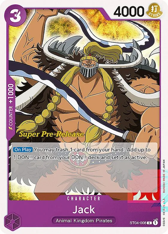 Jack #st4-008 – Super Pre-Release Starter Deck 4: Animal Kingdom Pirates