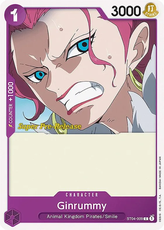 Ginrummy #st4-009 – Super Pre-Release Starter Deck 4: Animal Kingdom Pirates