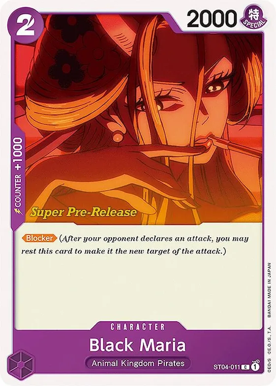 Black Maria #st4-011 – Super Pre-Release Starter Deck 4: Animal Kingdom Pirates