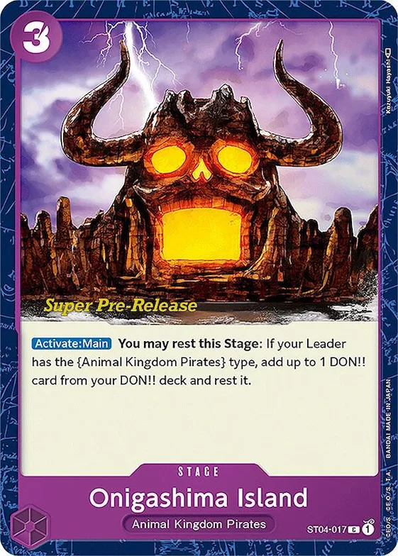 Onigashima Island #st4-017 – Super Pre-Release Starter Deck 4: Animal Kingdom Pirates