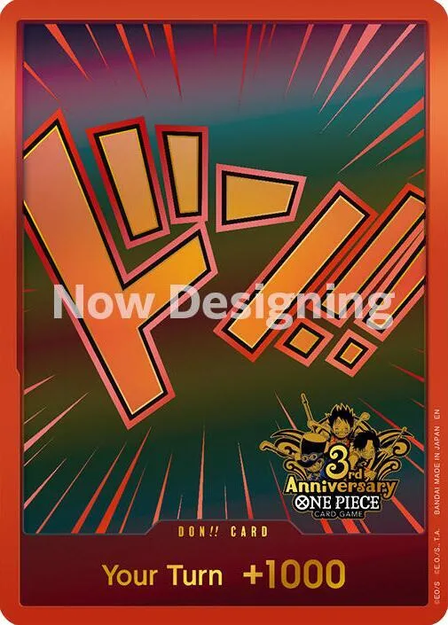 DON!! Card (Japanese Version 3rd Anniversary Set) #p680489 – One Piece Promotion Cards