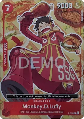 Monkey.D.Luffy - P-080 #p-080 – One Piece Demo Deck Cards