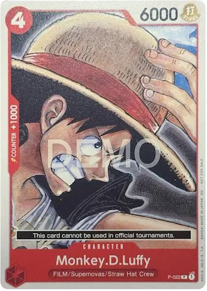 Monkey.D.Luffy - P-022 p-022 – One Piece Demo Deck Cards