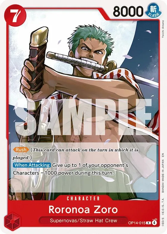 Roronoa Zoro op14-015 – ST31 – Starter Deck 31: RED Monkey.D.Luffy