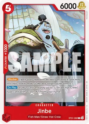 Jinbe #st31-002 – Starter Deck 31: RED Monkey.D.Luffy
