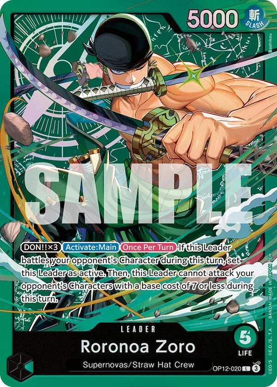 Roronoa Zoro (OP12-020) #op12-020 – Starter Deck 32: GREEN Roronoa Zoro