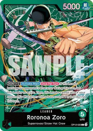 Roronoa Zoro (OP12-020) #op12-020 – Starter Deck 32: GREEN Roronoa Zoro