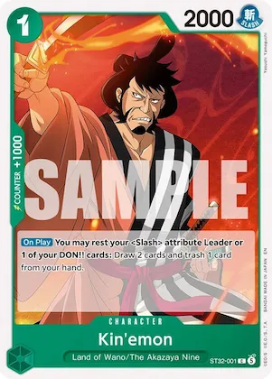 Kinémon st32-001 – ST32 – Starter Deck 32: GREEN Roronoa Zoro