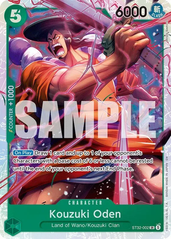 Kouzuki Oden #st32-002 – Starter Deck 32: GREEN Roronoa Zoro