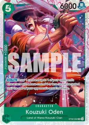 Kouzuki Oden #st32-002 – Starter Deck 32: GREEN Roronoa Zoro