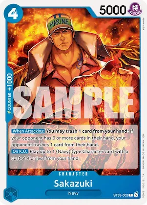 Sakazuki #st33-002 – Starter Deck 33: BLUE Kuzan