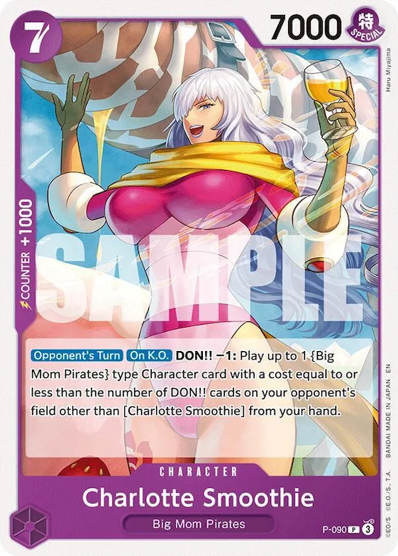 Charlotte Smoothie p-090 – ST34 – Starter Deck 34: PURPLE Charlotte Katakuri