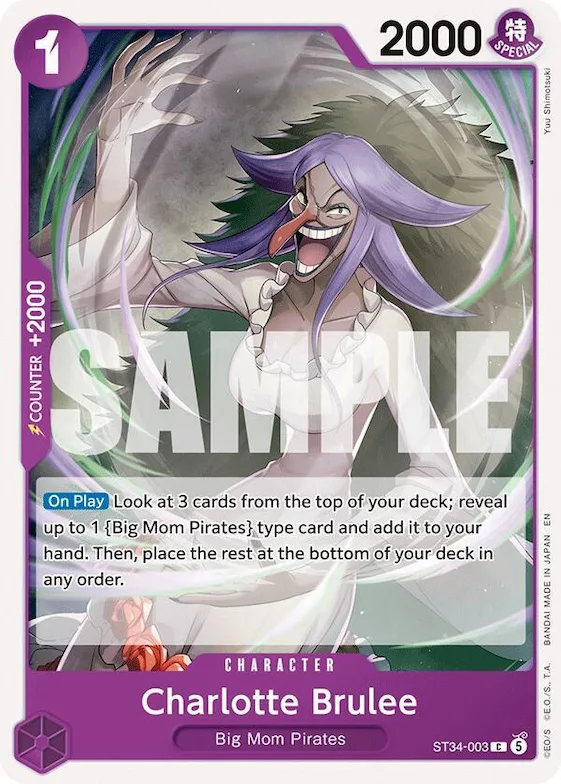 Charlotte Brûlée st34-003 – ST34 – Starter Deck 34: PURPLE Charlotte Katakuri