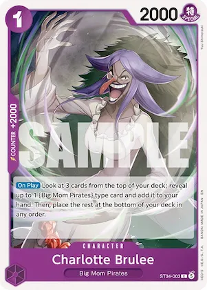 Charlotte Brûlée st34-003 – ST34 – Starter Deck 34: PURPLE Charlotte Katakuri
