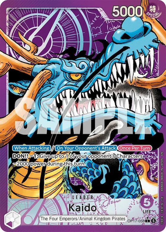 Kaido (058) (Alternate Art) #op17-058 – The World's Strongest Warriors