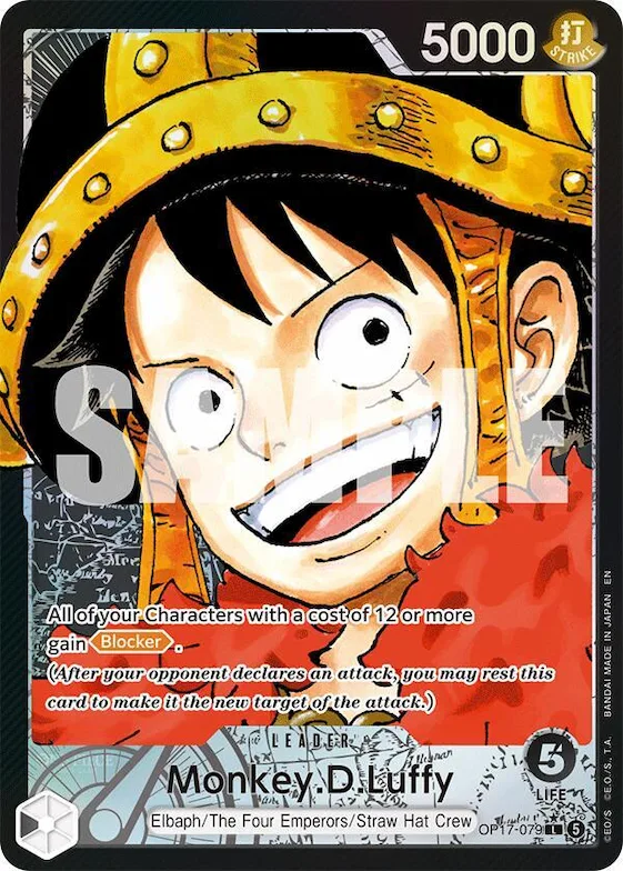 Monkey.D.Luffy (Alternate Art) #op17-079 – The World's Strongest Warriors